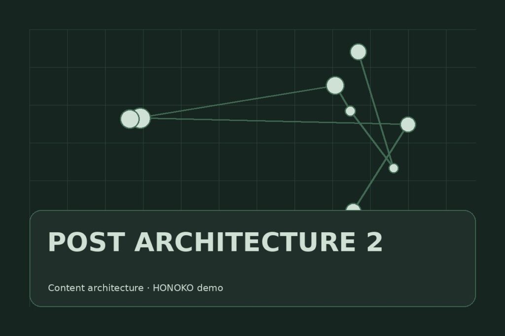 Imagen demo HONOKO: post architecture 2