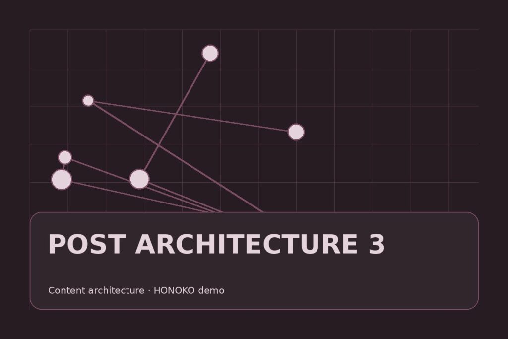 Imagen demo HONOKO: post architecture 3